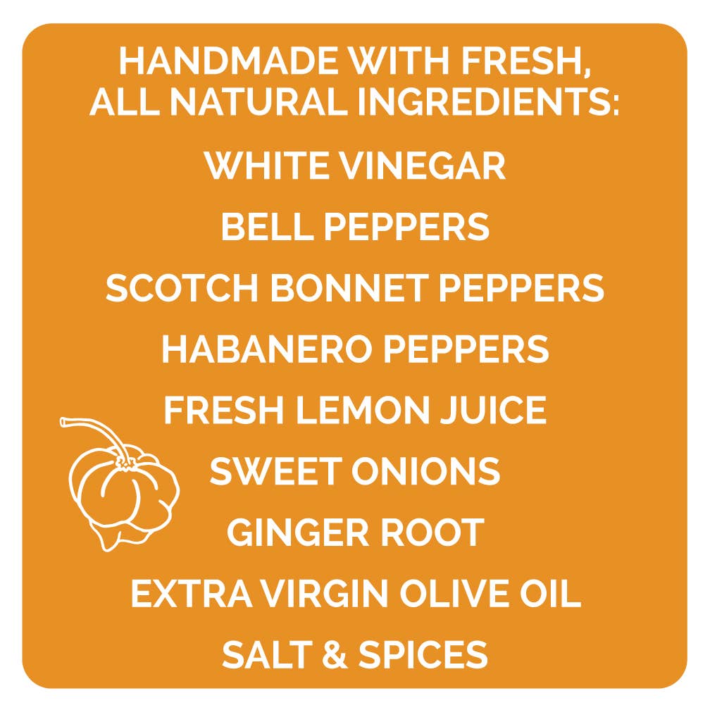 Queen Majesty Hot Sauce - Scotch Bonnet & Ginger Hot Sauce - 5oz