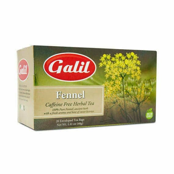 Galil Brands - Fennel Herbal Tea | 20' Tea Bags | 1.41 oz | Galil