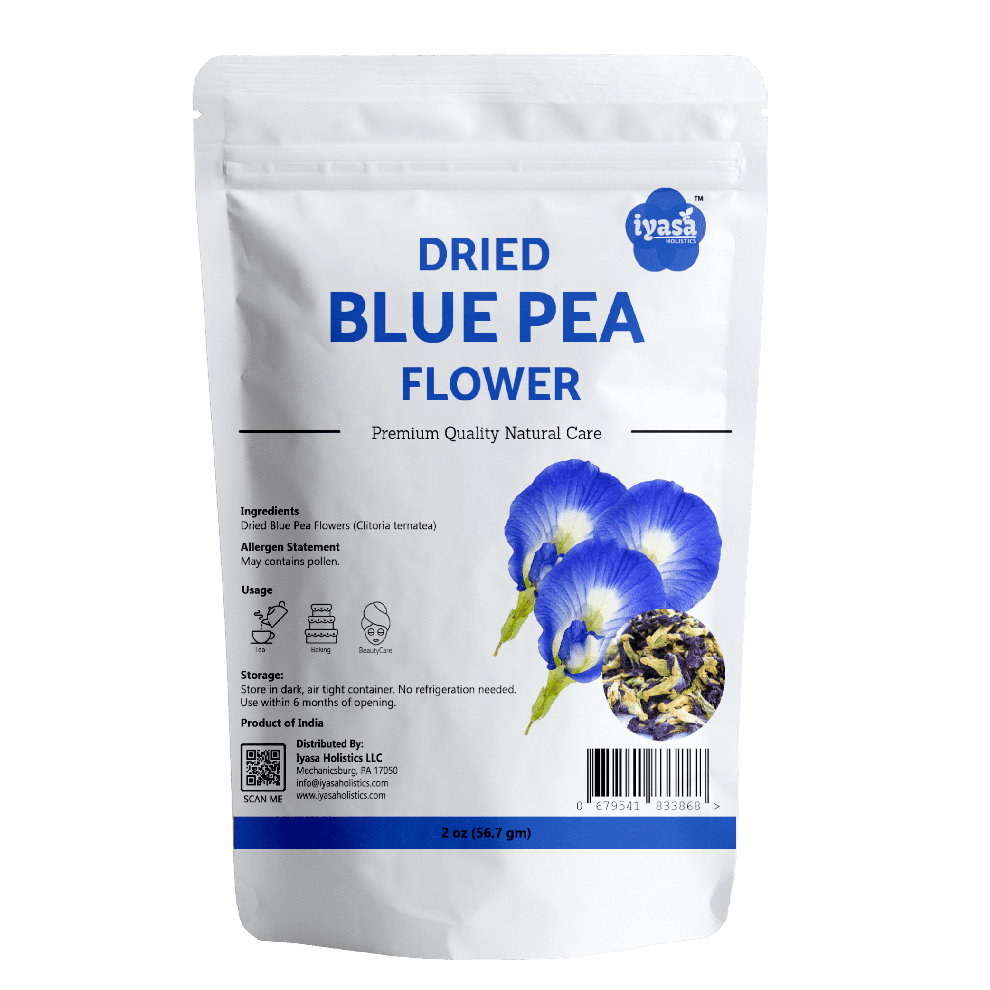 Iyasa Holistics - Dried Blue Pea Flower - 2 oz