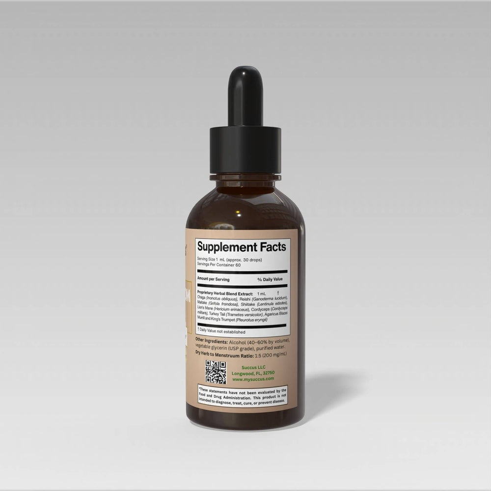 Succus - 9-Blend Mushroom Herbal Extract — Daily Wellness Blend - Alcohol Free / 1 fl oz