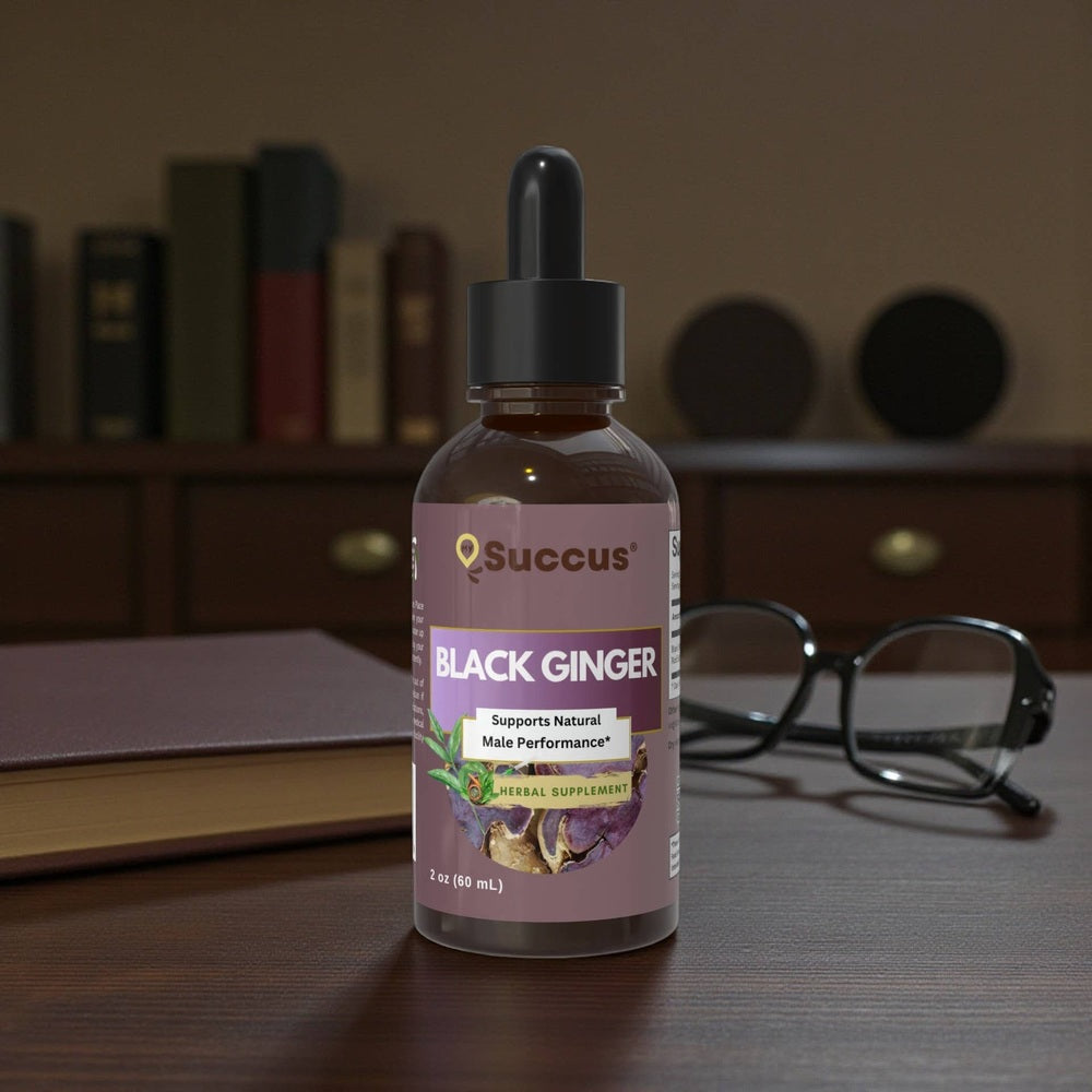 Succus - Black Ginger Herbal Extract - Energizing & Naturally Bold - Alcohol Free / 1 fl oz