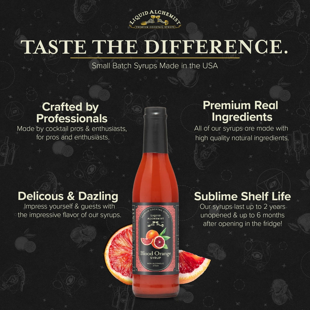 Liquid Alchemist Syrups - Liquid Alchemist Blood Orange Cocktail Syrup - 375ml