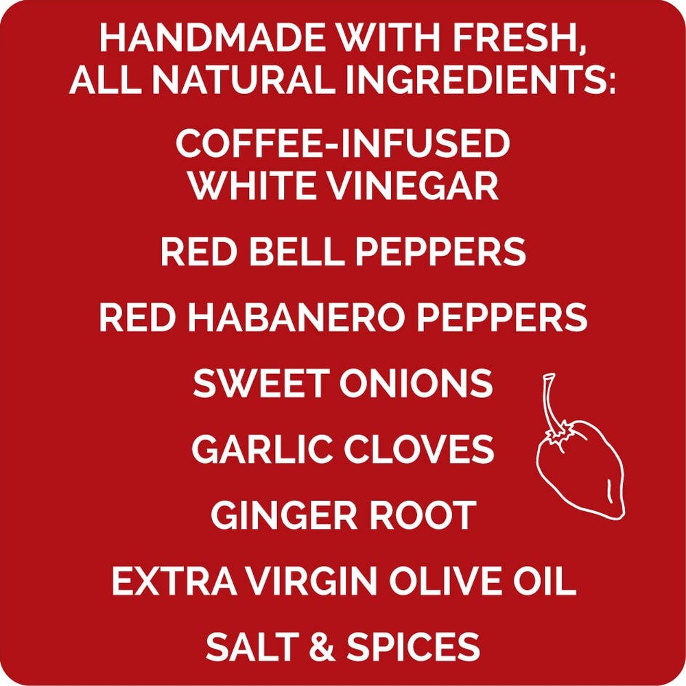 Queen Majesty Hot Sauce - Red Habanero & Black Coffee Hot Sauce - 5oz.