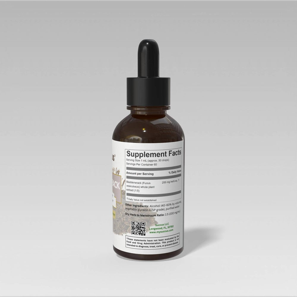 Succus - Bladderwrack Herbal Extract | Seaweed Mineral Support - Alcohol Free / 1 fl oz