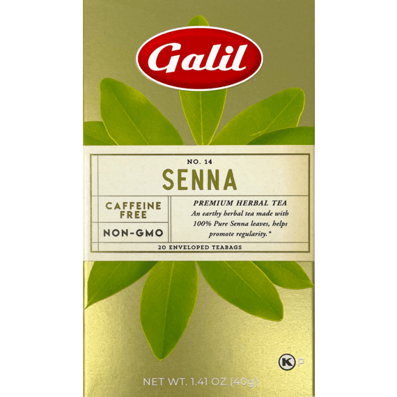 Galil Brands - Senna Herbal Tea | 20' Tea Bags | 1.41 oz | Galil
