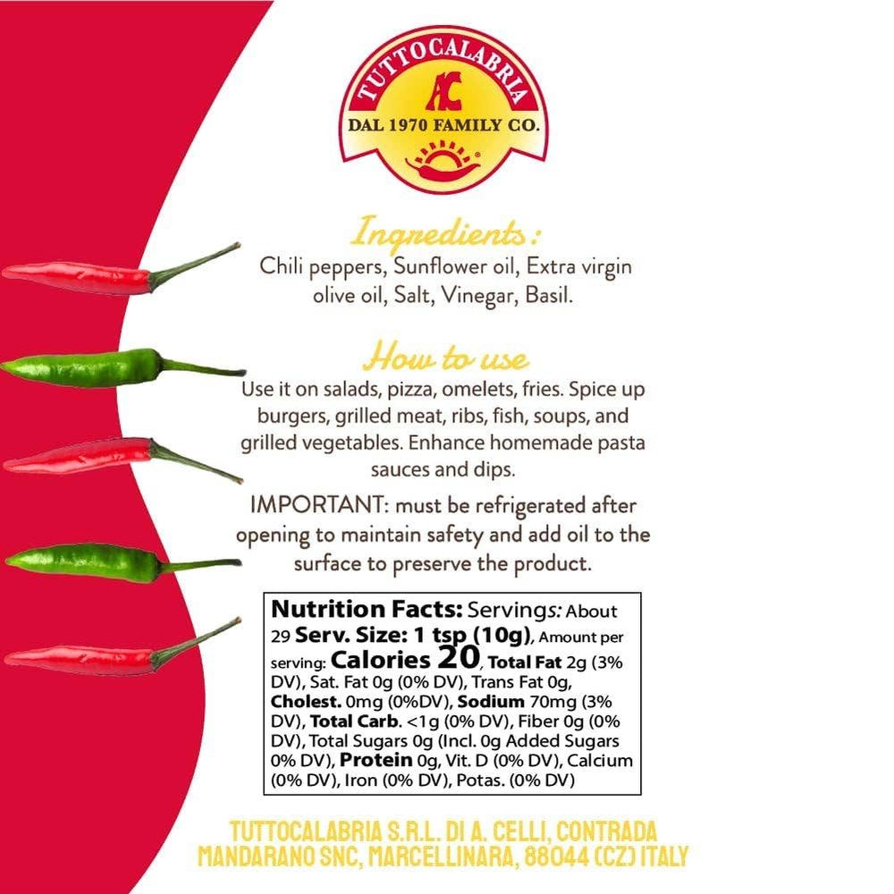 TuttoCalabria Crushed Hot Chili Peppers 10 oz.
