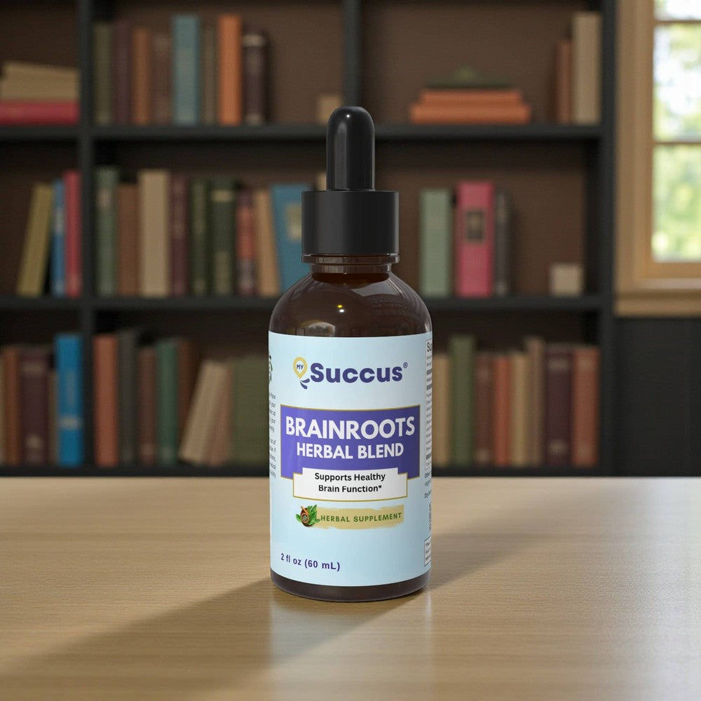 Succus - BrainRoots Tincture – Cognitive Botanical Blend - Alcohol Free / 1 fl oz