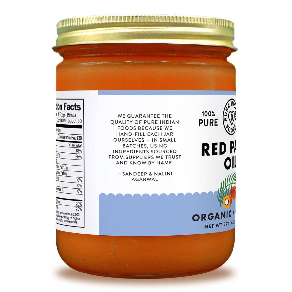Pure Indian Foods - Red Palm Oil, Certified Organic - 12.6 oz