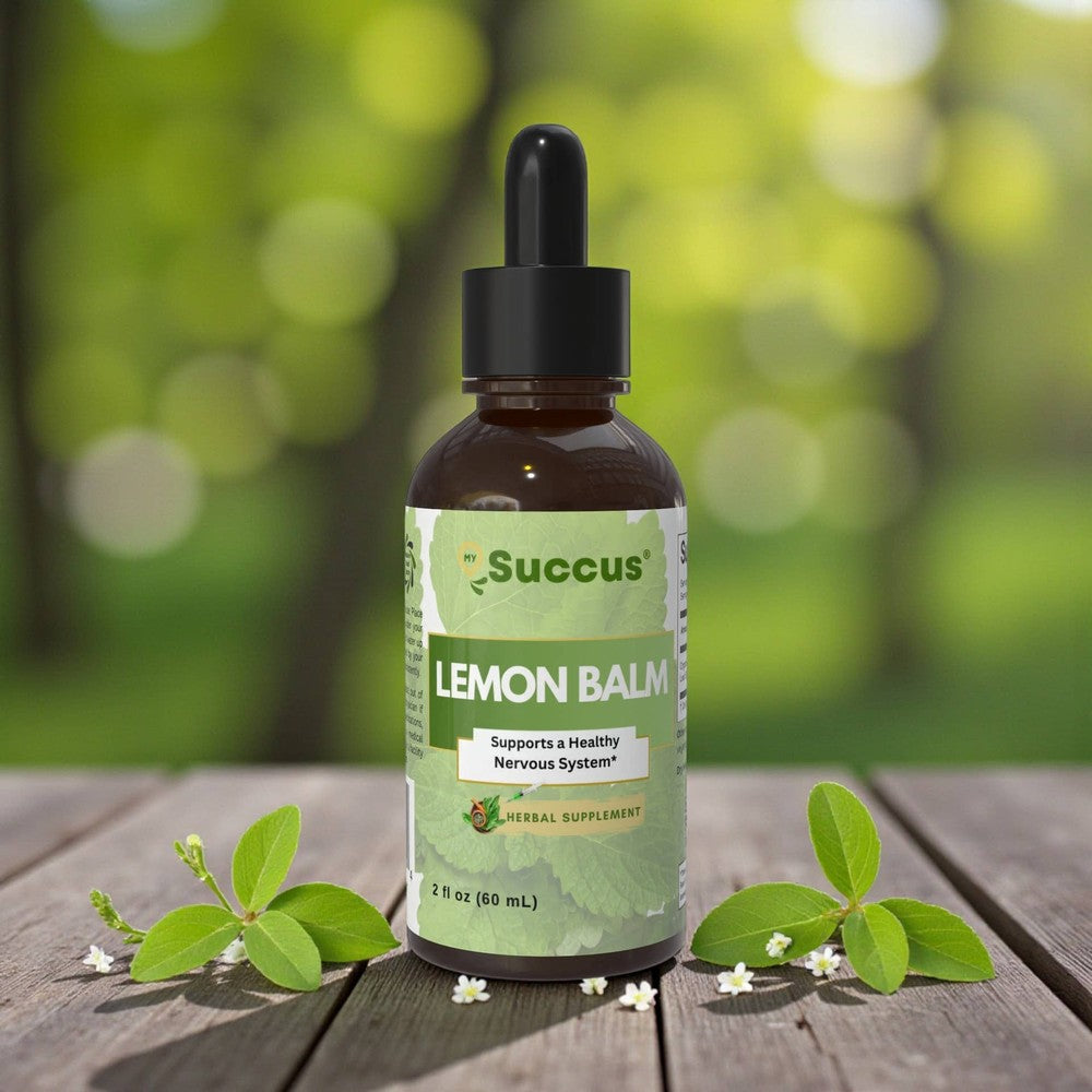 Succus - Lemon Balm Tincture | Premium Herbal Extract - Alcohol Free / 1 fl oz
