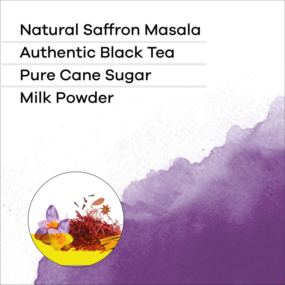 Quik Tea - Saffron Masala Chai Tea Latte - 10 Count