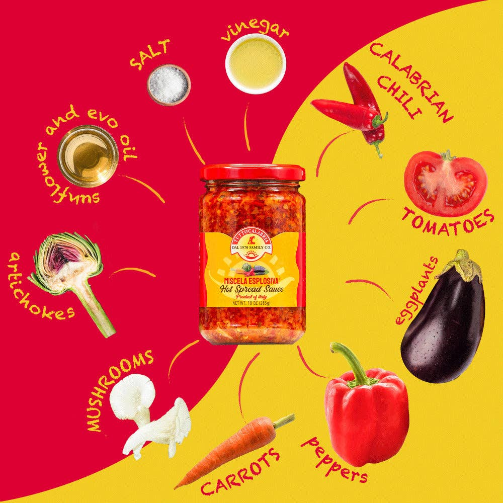 TuttoCalabria Miscela Esplosiva Hot Chili Spread 10 oz.