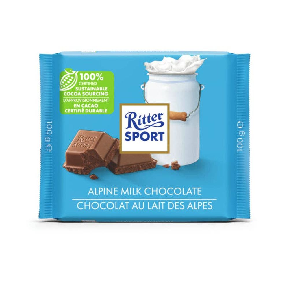 Global Bite Co - Ritter Sport Alpine Milk Chocolate (German)