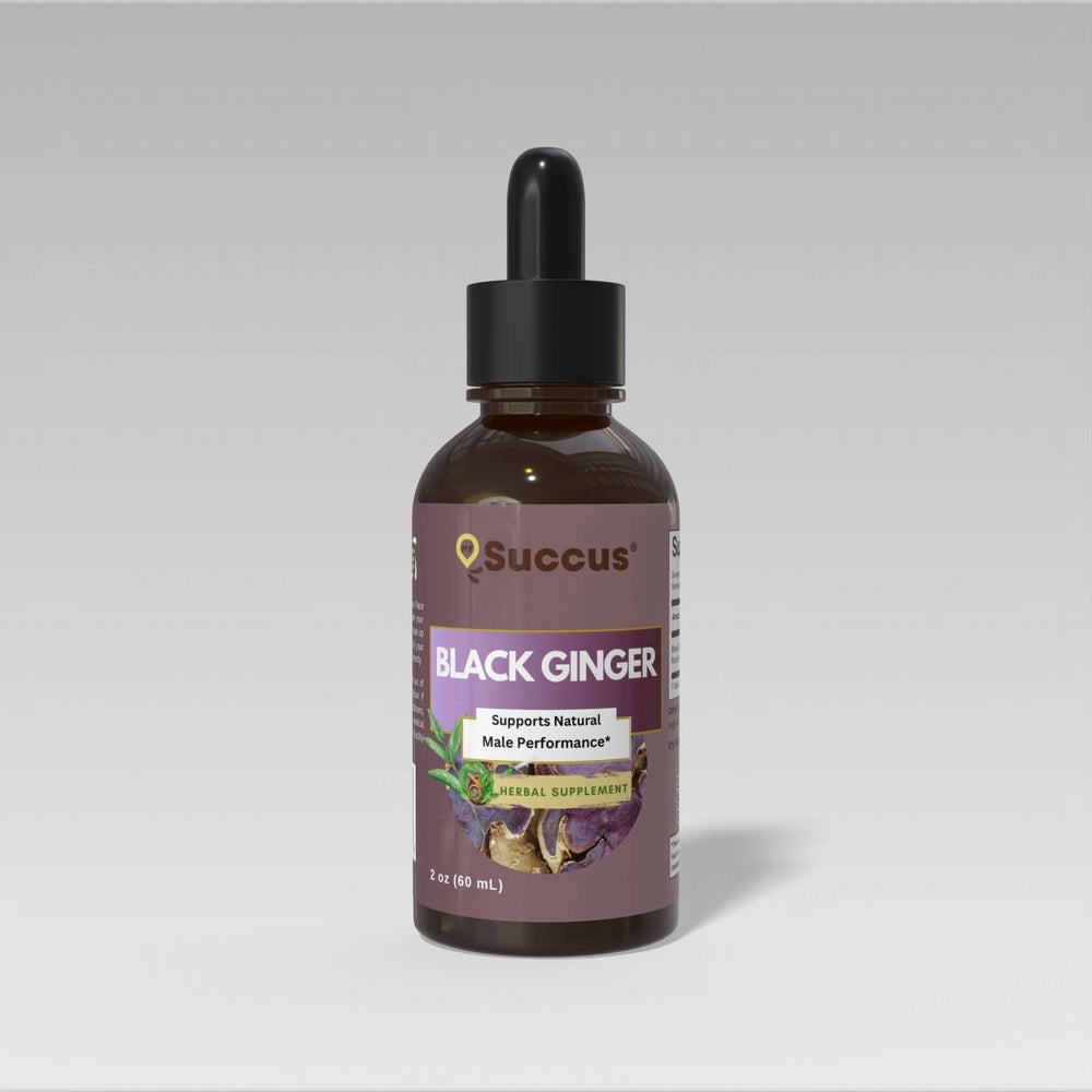 Succus - Black Ginger Herbal Extract - Energizing & Naturally Bold - Alcohol Free / 1 fl oz