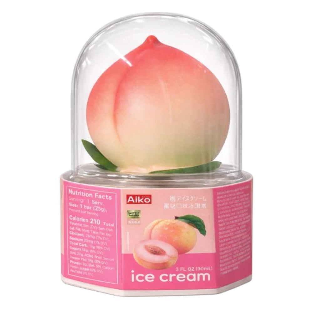 AIKO GARDEN PEACH FLAVORED ICE CREAM