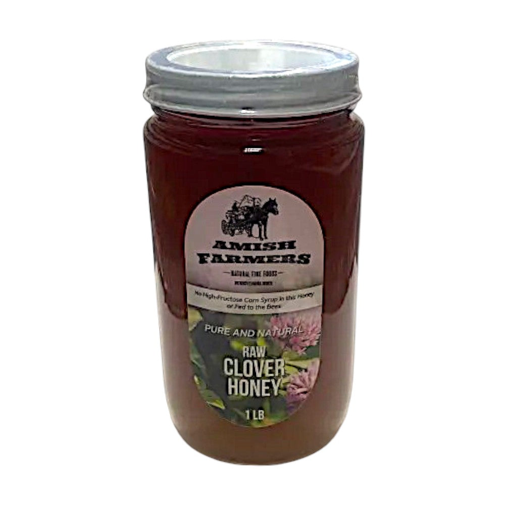 AMISH FARMERS PURE AND NATURAL RAW CLOVER HONEY