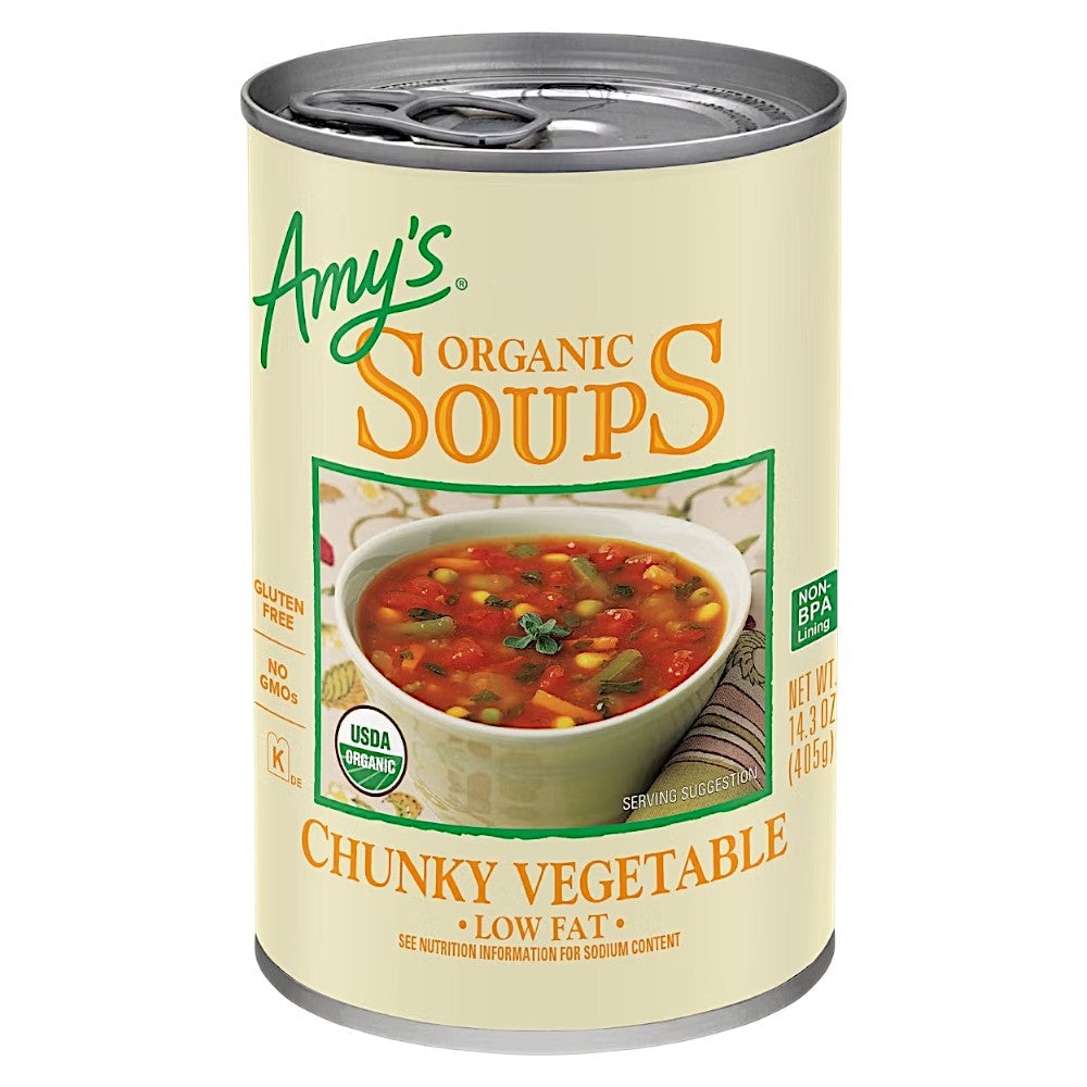 AMY'S ORGANIC SOUPS CHUNKY VEGETABLE