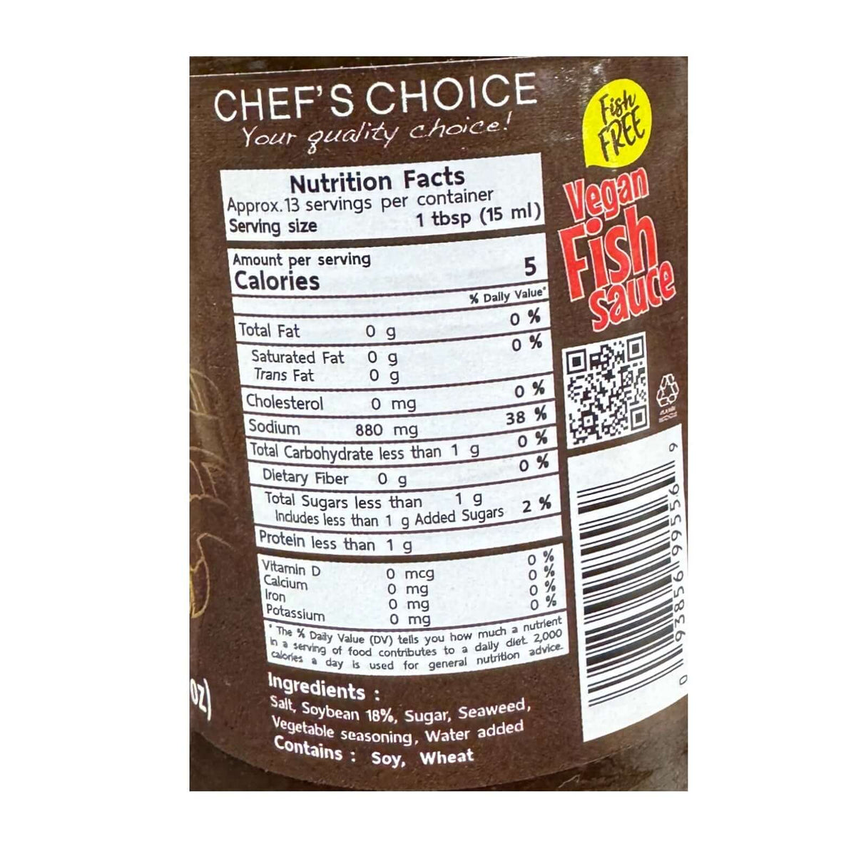 Chef's Choice Vegan Fish Sauce