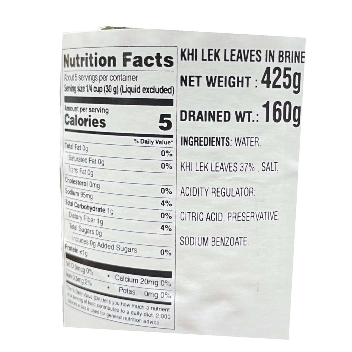 Cock Brand Khi-Lek Leaves in Brine