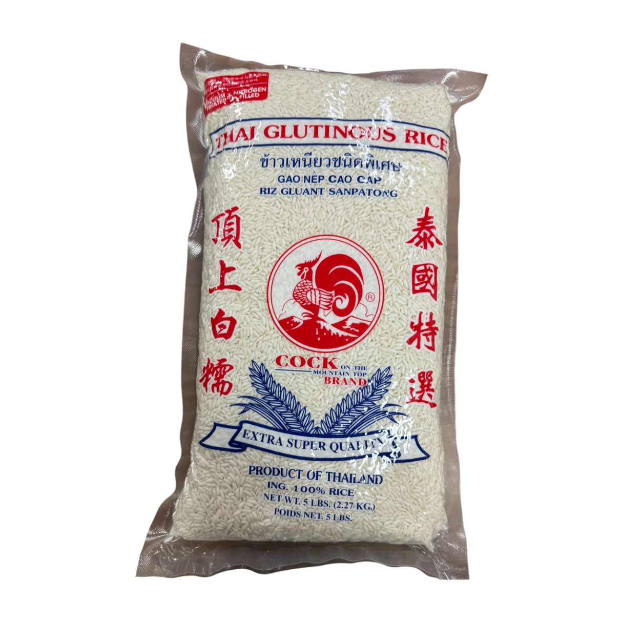 Cock Brand Thai Glutinous Rice (SWEET WHITE RICE)