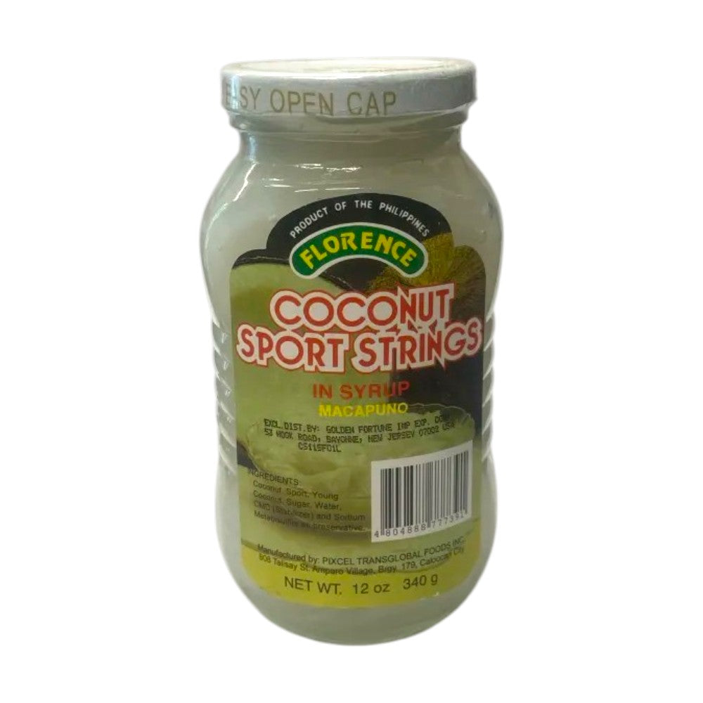 FLORENCE COCONUT SPORT STRINGS IN SYRUP MACAPUNO