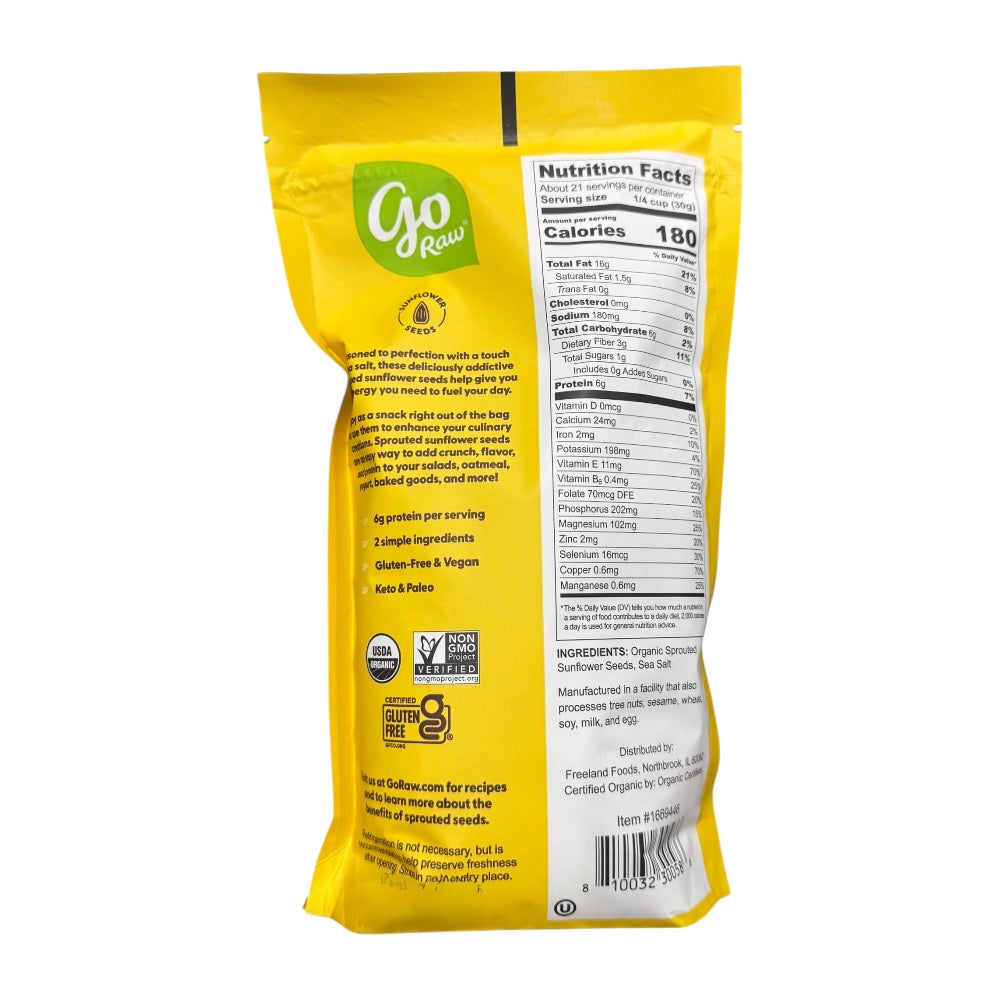 Go Raw Organic Sprouted Sunflower Seeds