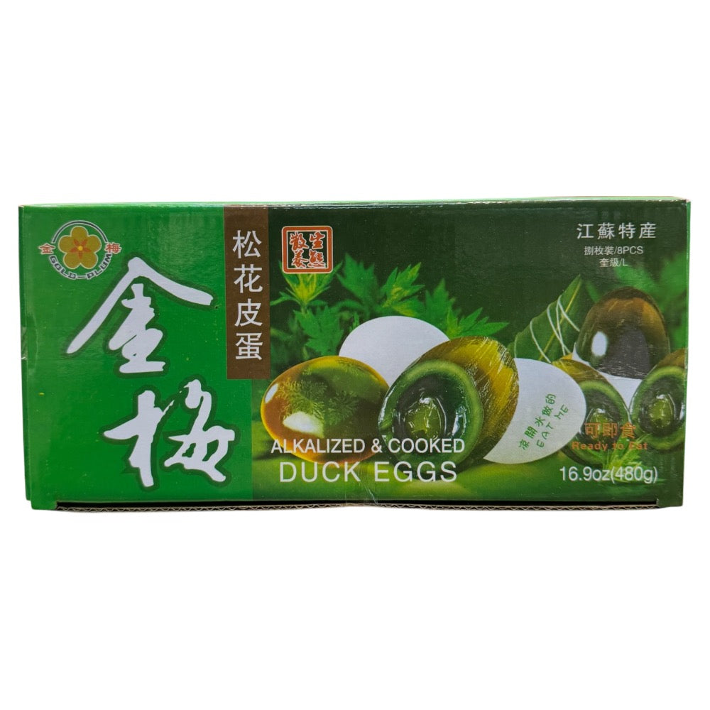Gold-Plum Alkalized & Cooked Duck Eggs 8pcs