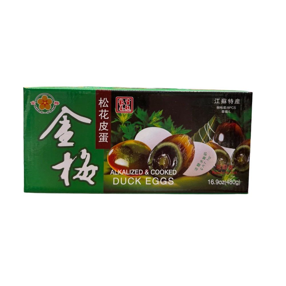 Gold-Plum Alkalized & Cooked Duck Eggs 8pcs