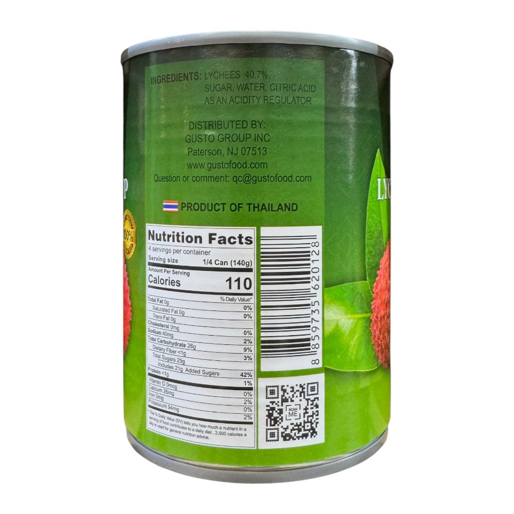 Gusto Lychees in Syrup