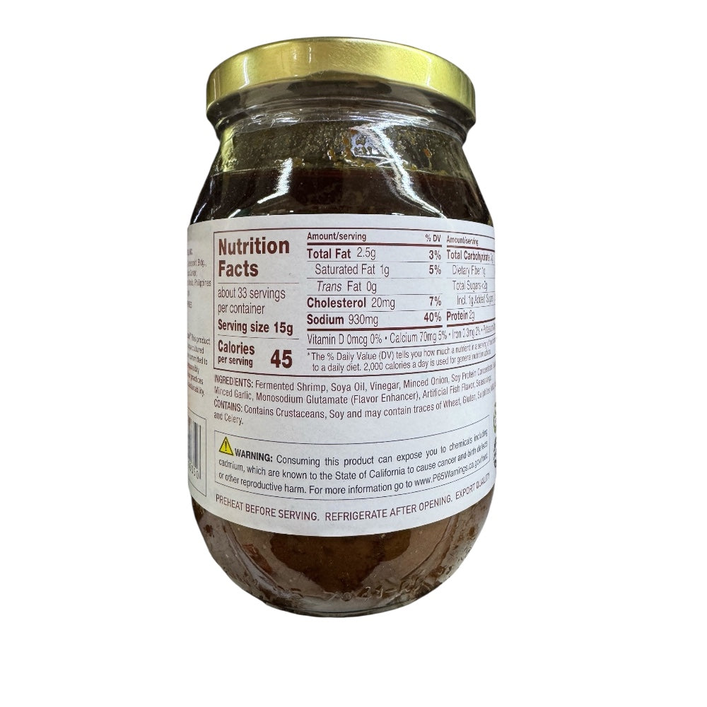 Kamayan Ginisang Bagoong (Sauteed Shrimp Paste) Regular