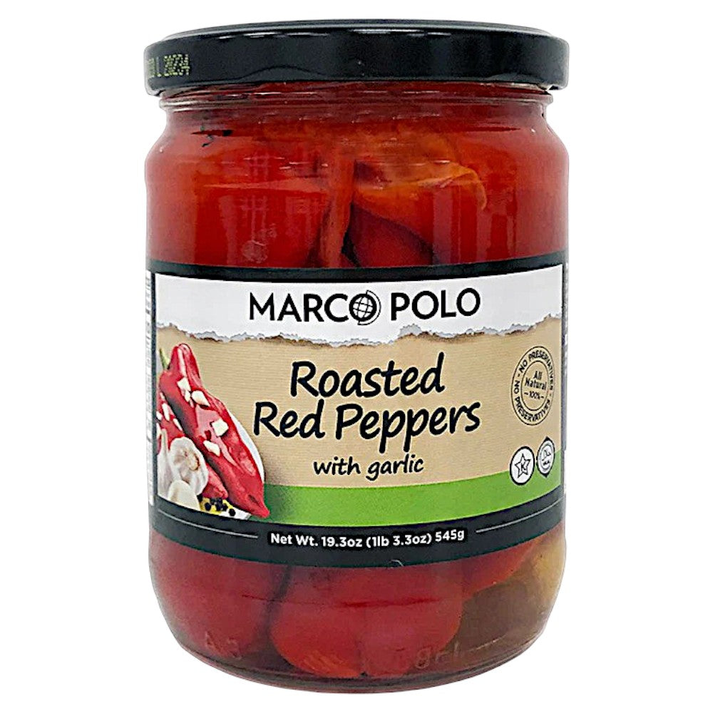 MARCO POLO ROASTED RED PEPPERS WITH GARLIC
