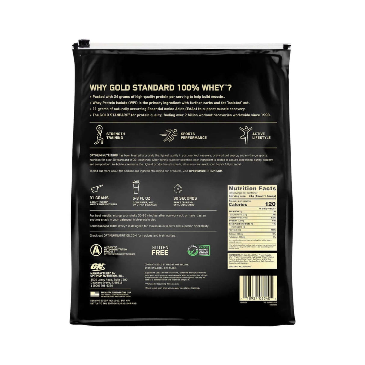 Optimum Nutrition Gold Standard 100% Whey Vanilla