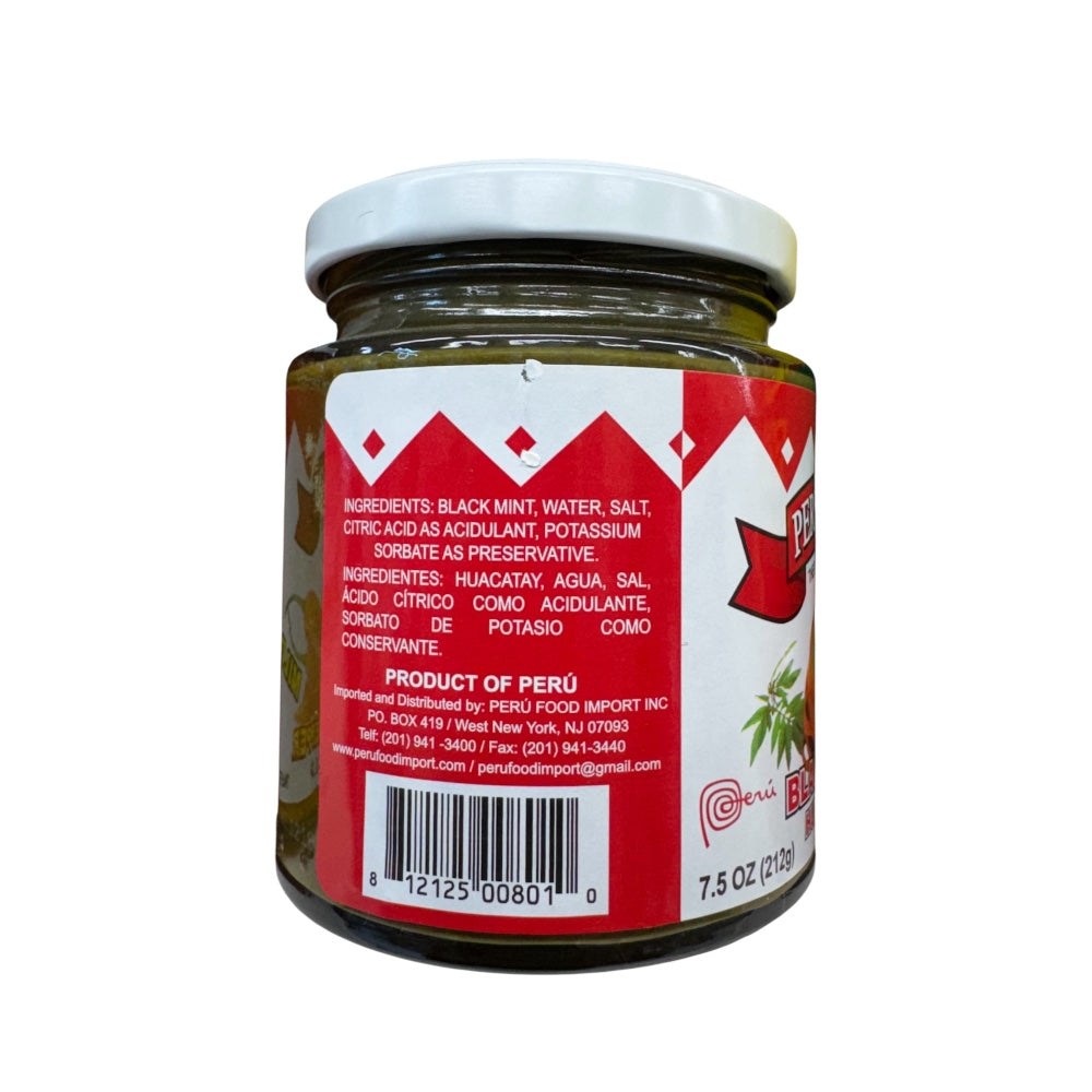 Peru Food Black Mint Huacatay Paste 7.5oz