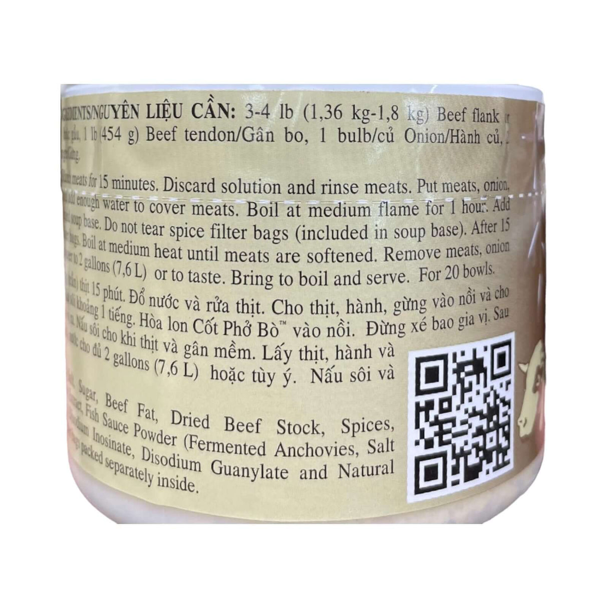 Quoc Viet Foods Beef Flavored Pho Soup Base (Cot Pho Bo Brand)