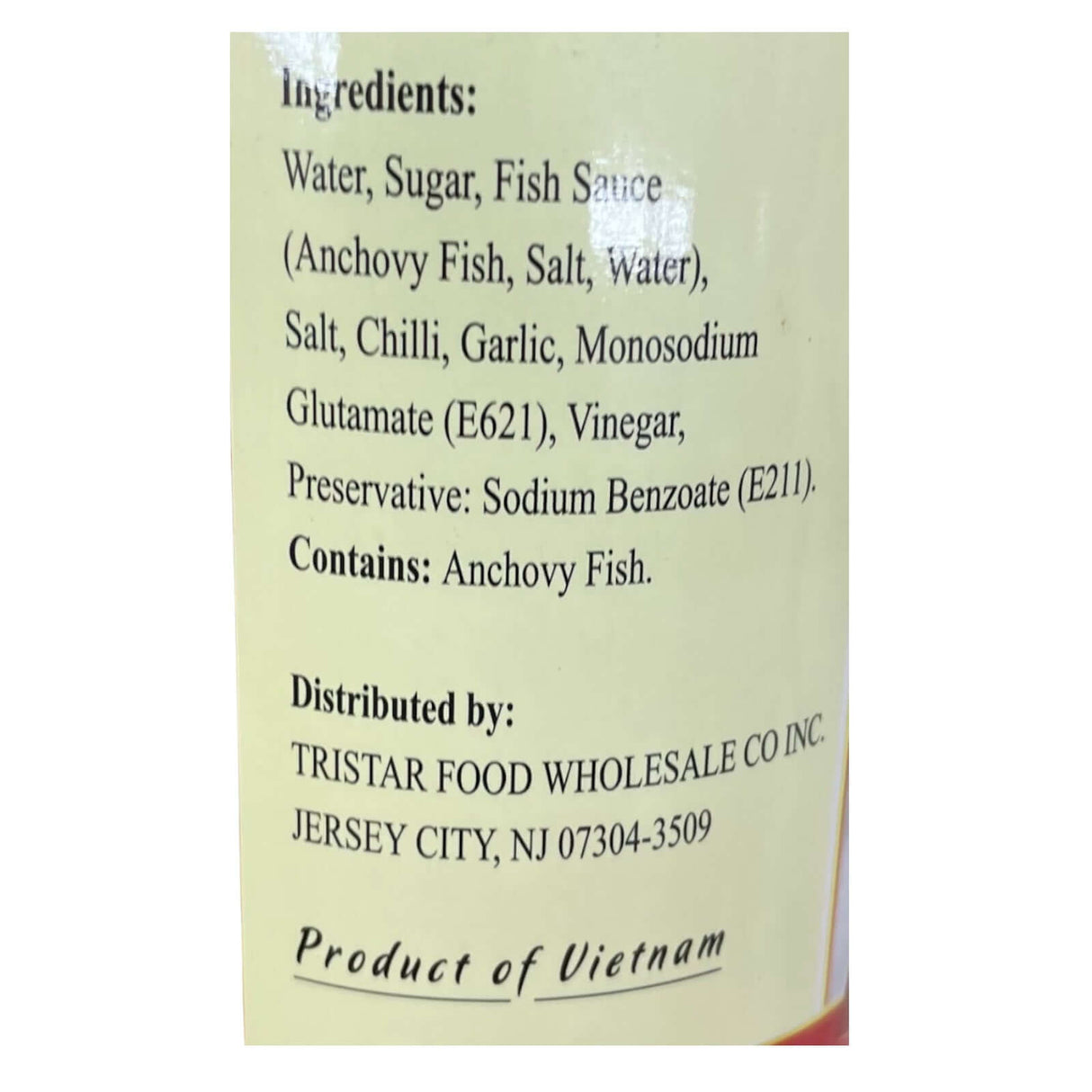 Tristar Brand Fish Sauce For Spring Roll