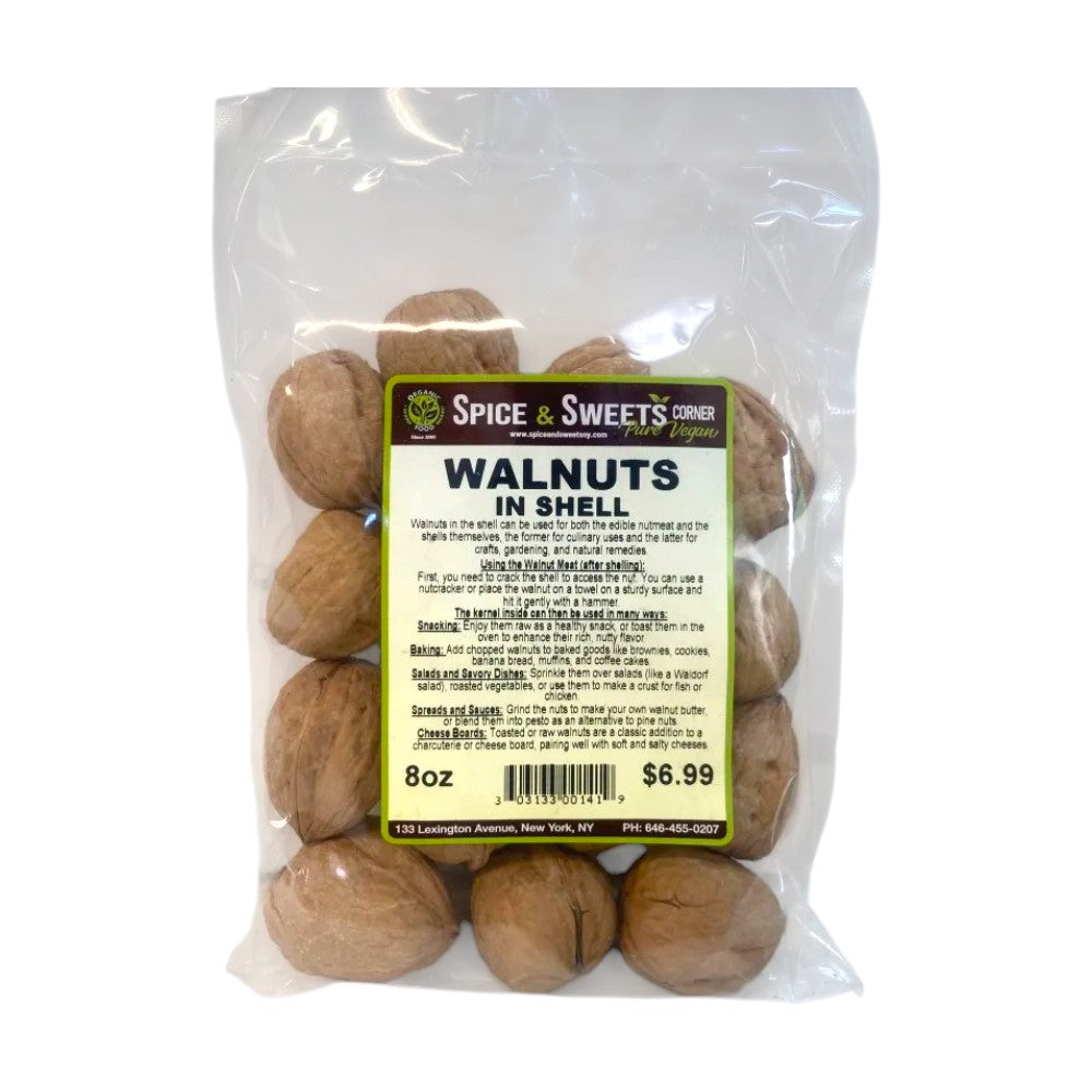 WALNUTS IN SHELL ( 8 oz)