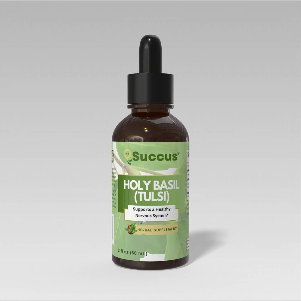 Succus - Holy Basil Tincture – Calming Herbal Balance - Alcohol Free / 1 fl oz