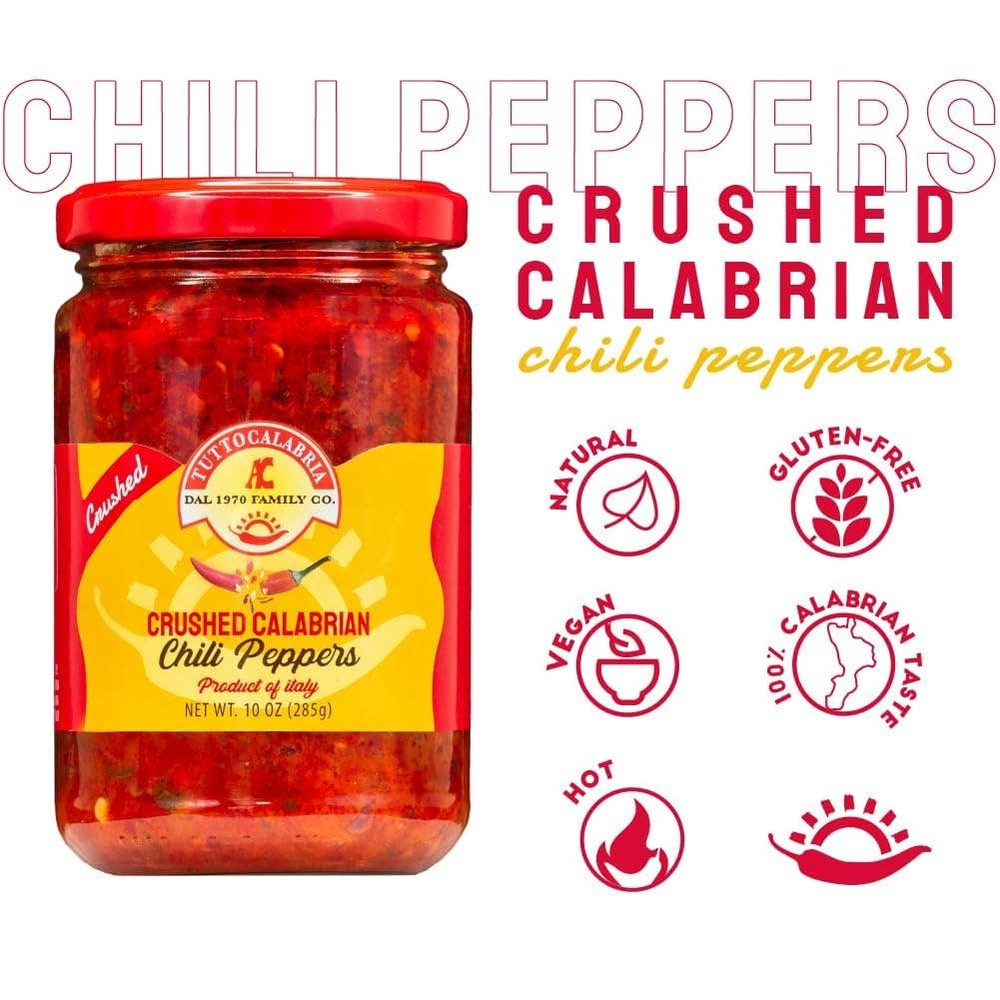 TuttoCalabria Crushed Hot Chili Peppers 10 oz.