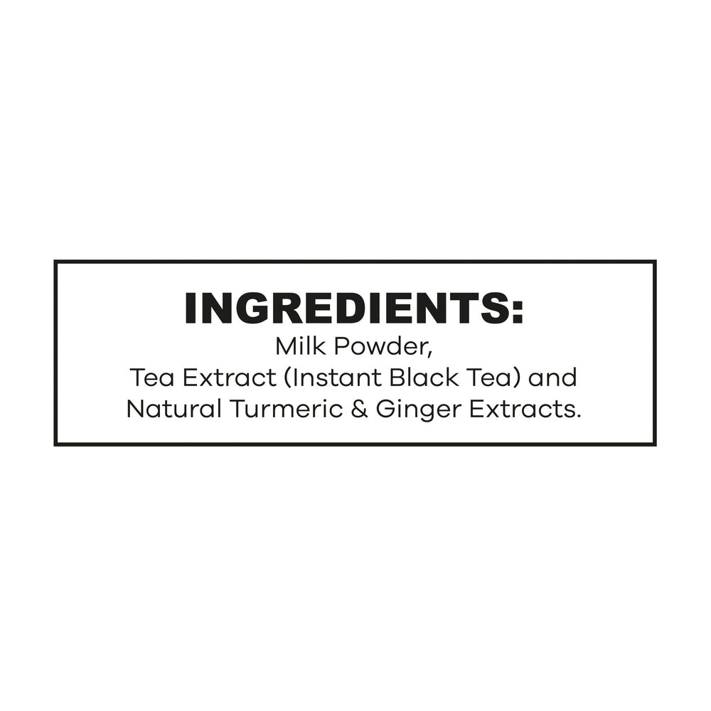 Quik Tea - Unsweetened Turmeric Ginger Chai Tea Latte - 10 Count