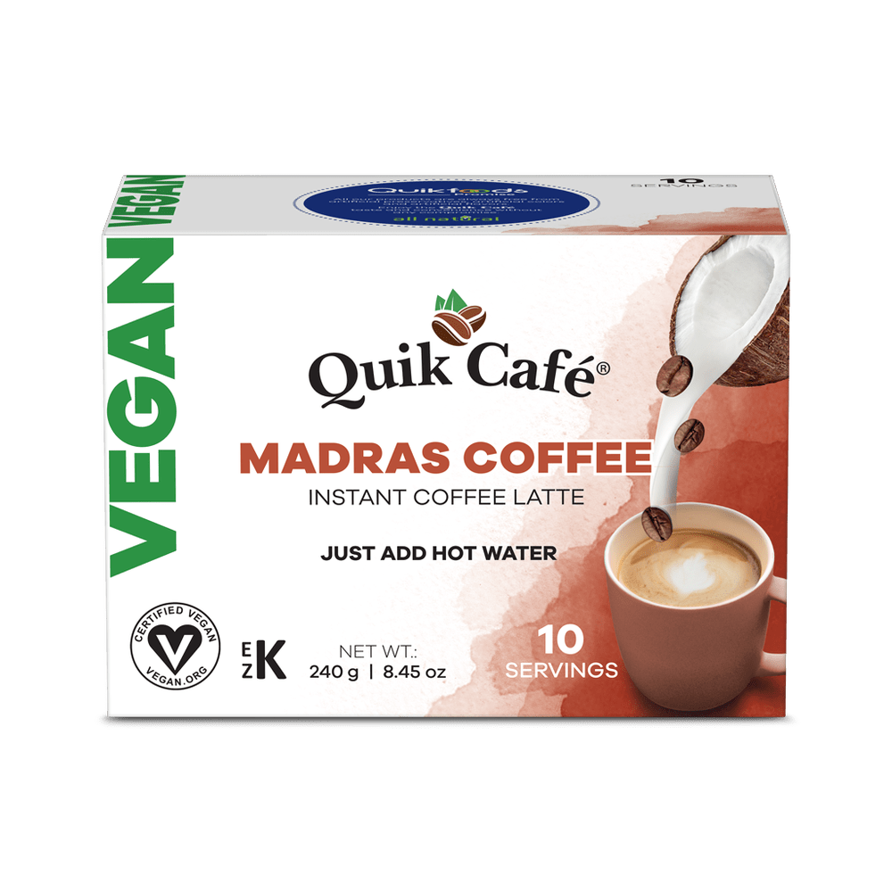 Quik Tea - Vegan Madras Coffee - 10 Count