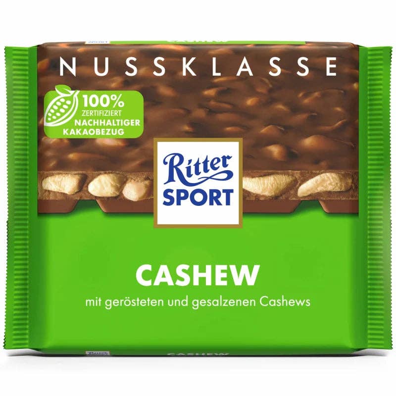 Global Bite Co - Ritter Sport Milk Whole Cashew 100g (Germany)