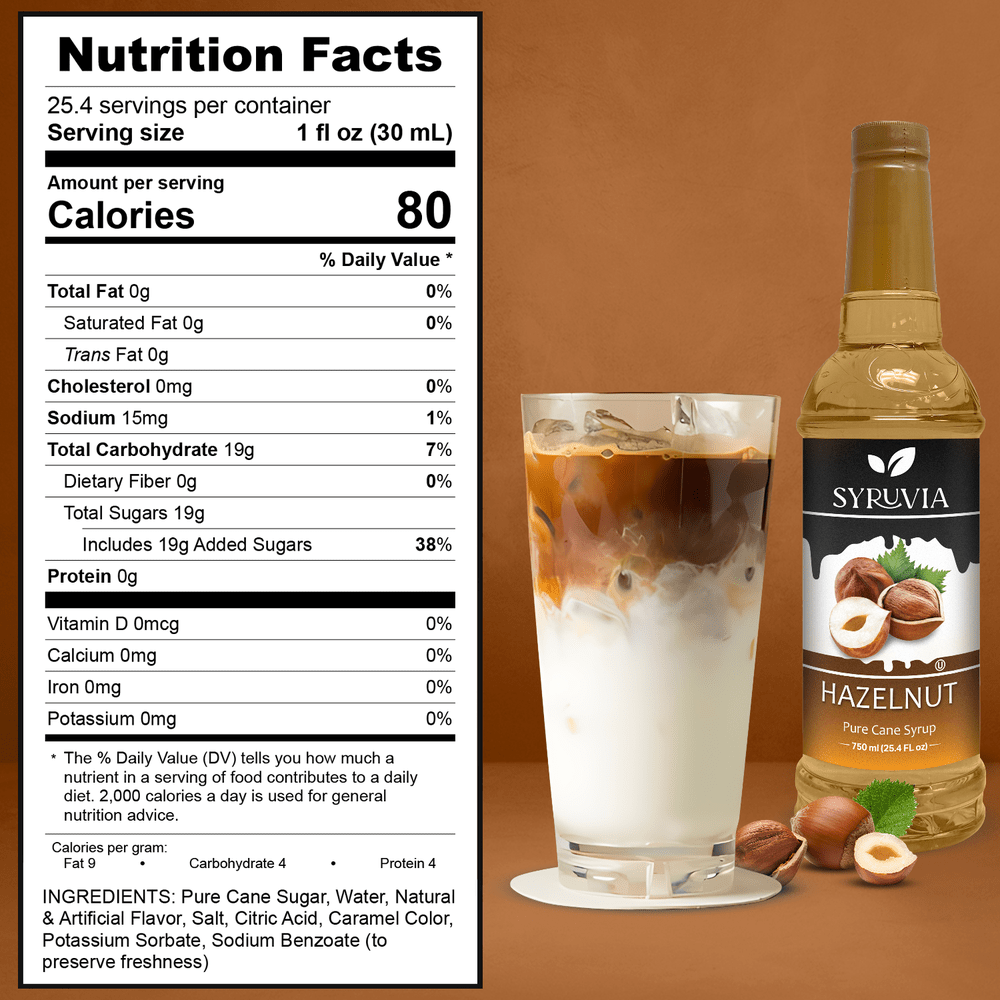 Syruvia - Hazelnut Syrup