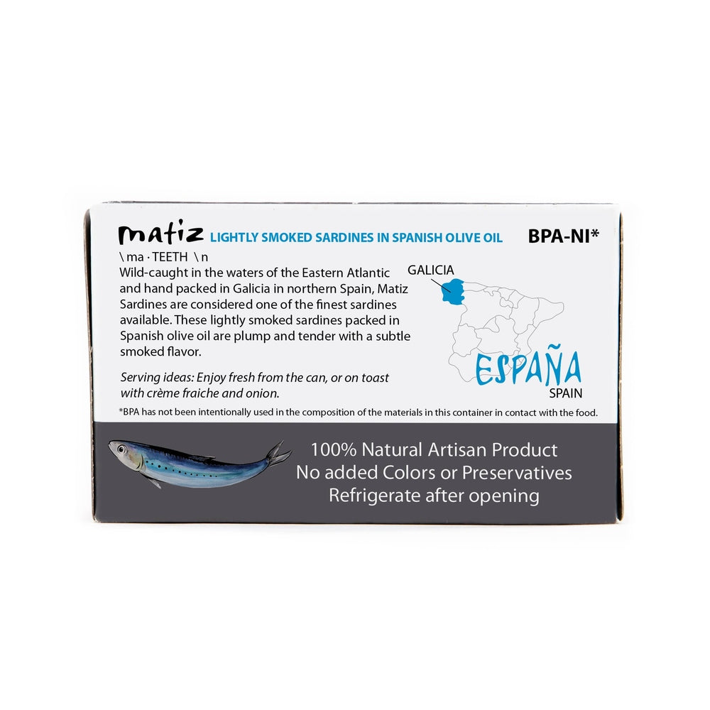 Matiz - Matiz Smoked Sardines in Olive Oil - 4.2oz Tin