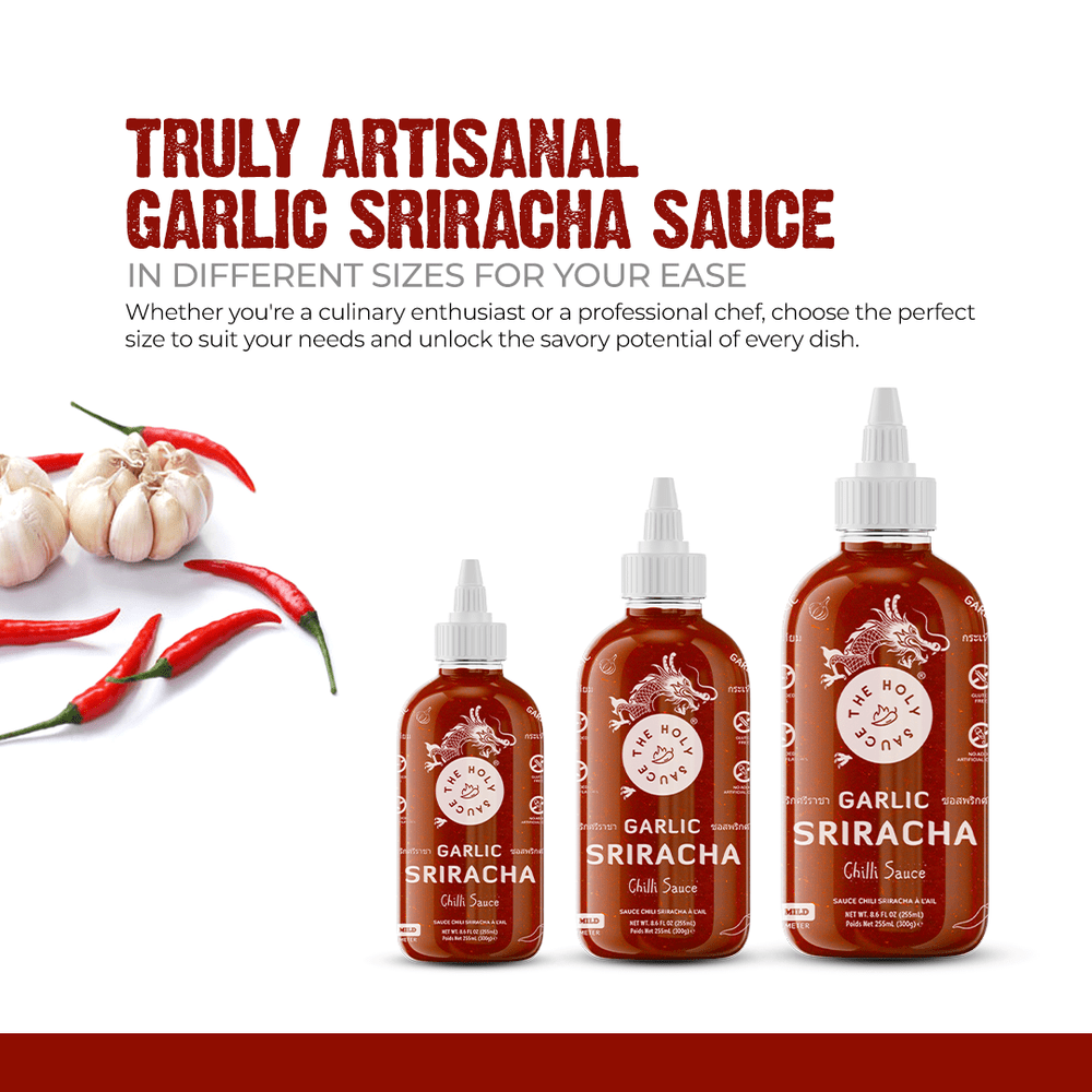 TMC Marketing - HOLY SAUCE Sriracha Chili Sauce Garlic 300g / 255mL - 300g