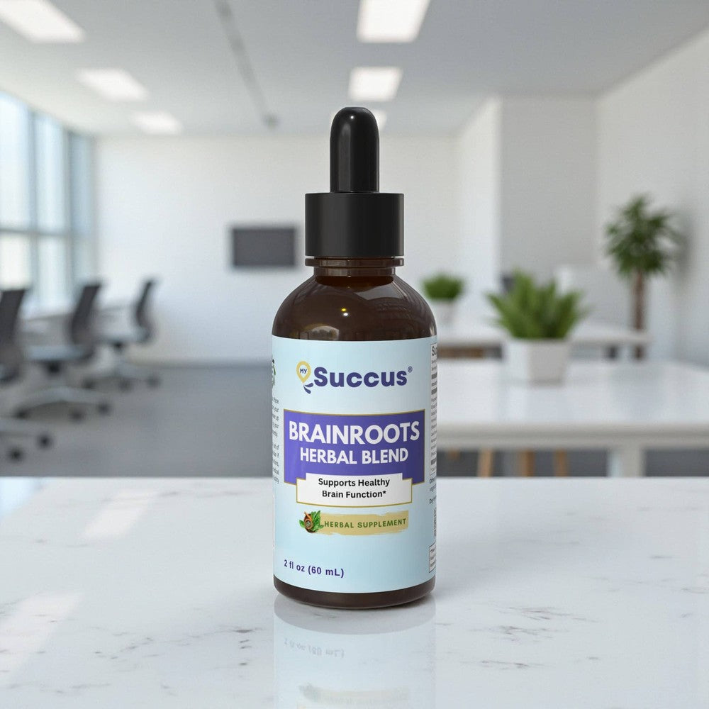 Succus - BrainRoots Tincture – Cognitive Botanical Blend - Alcohol Free / 1 fl oz