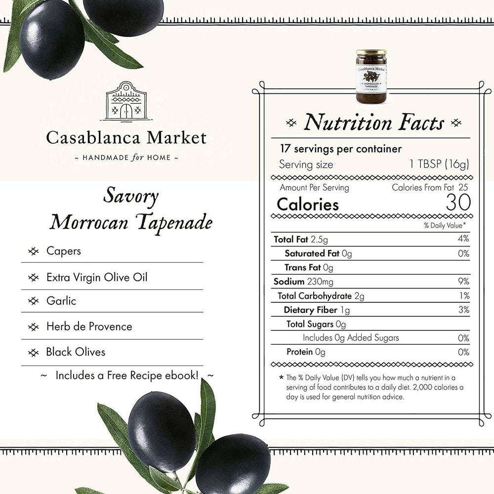 Casablanca Market - Casablanca Market Black Olive Tapenade Spread