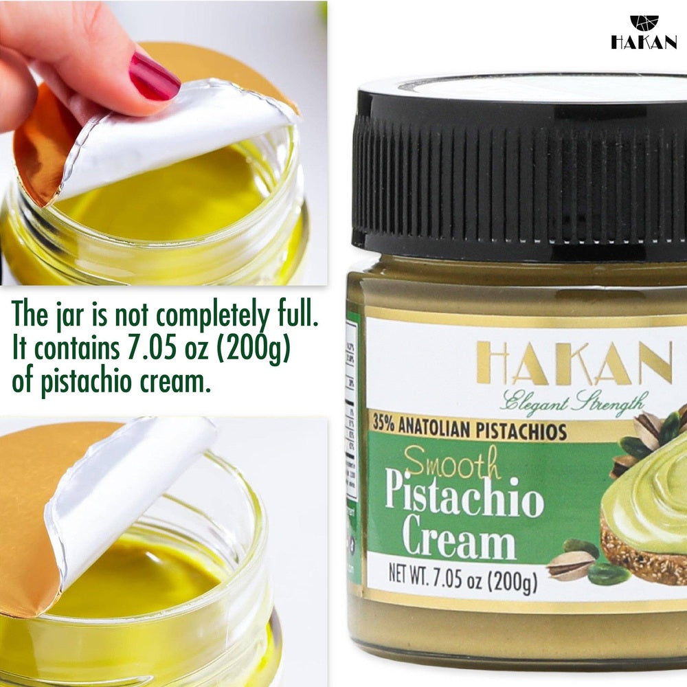 Hakan - Hakan Pistachio Cream, Pistachio Butter for Dubai Chocolate 7.05oz