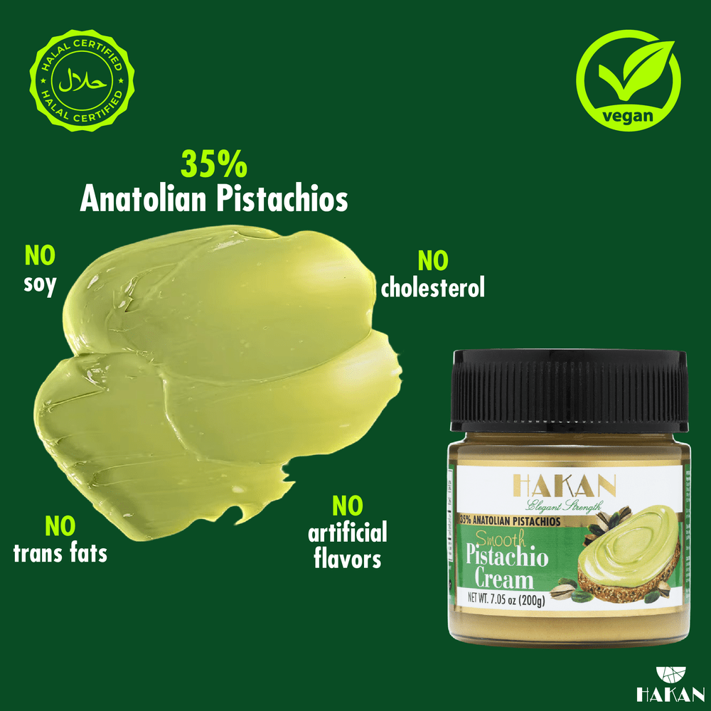 Hakan - Hakan Pistachio Cream, Pistachio Butter for Dubai Chocolate 7.05oz