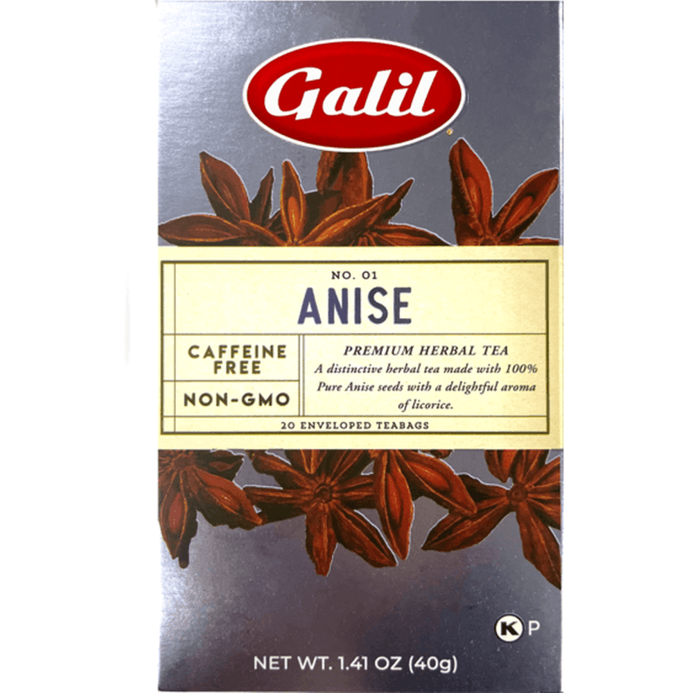 Galil Brands - Anise Herbal Tea | 20' Tea Bags | 1.41 oz | Galil