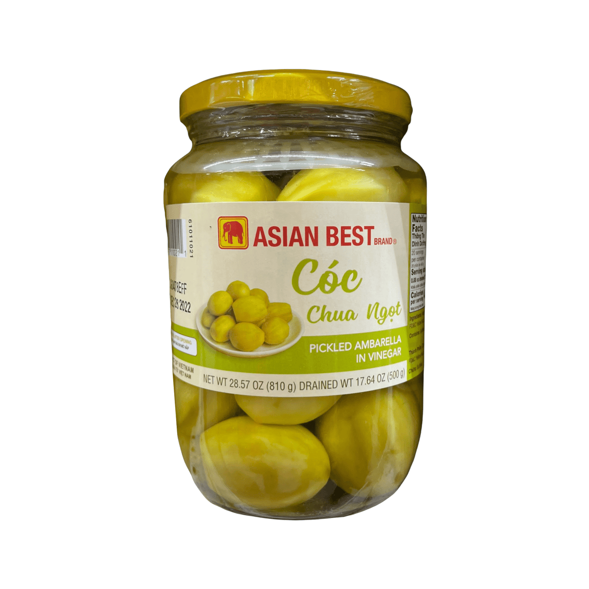 Asian Best Brand Pickled Ambarella in Vinegar