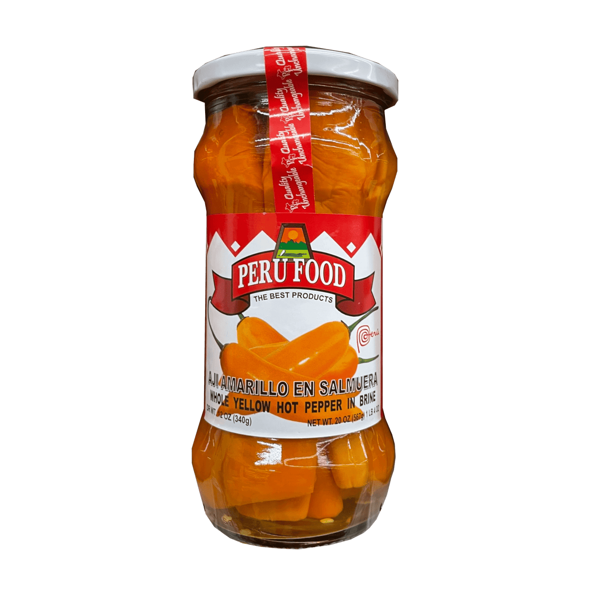 Peru Food Aji Amarillo Whole Yellow Hot Pepper in Brine
